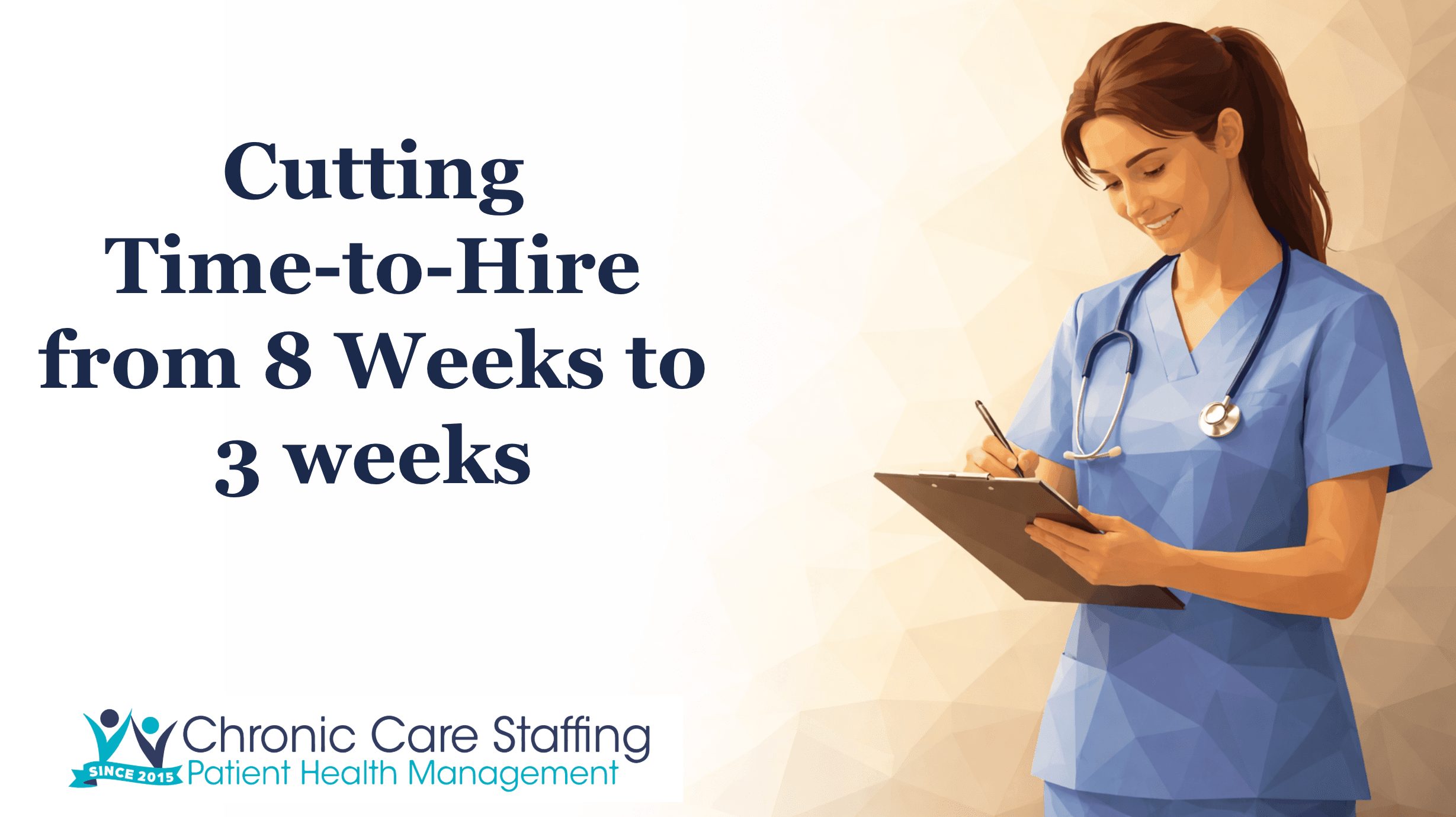 How Chronic Care Staffing Cut Time-to-Hire from 8 Weeks to 3 with AI Screening case study